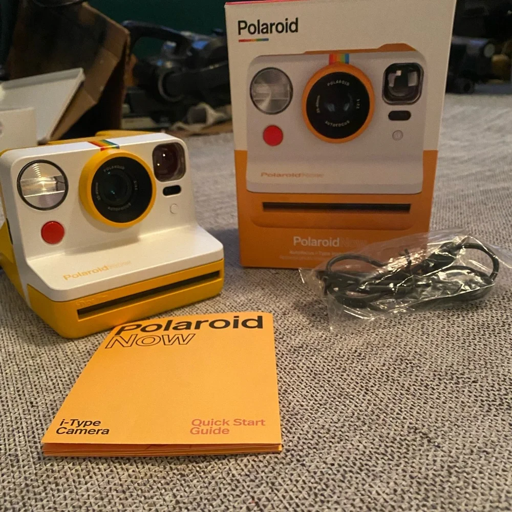 Polaroid Yellow Simulated Camera with Iconic Design